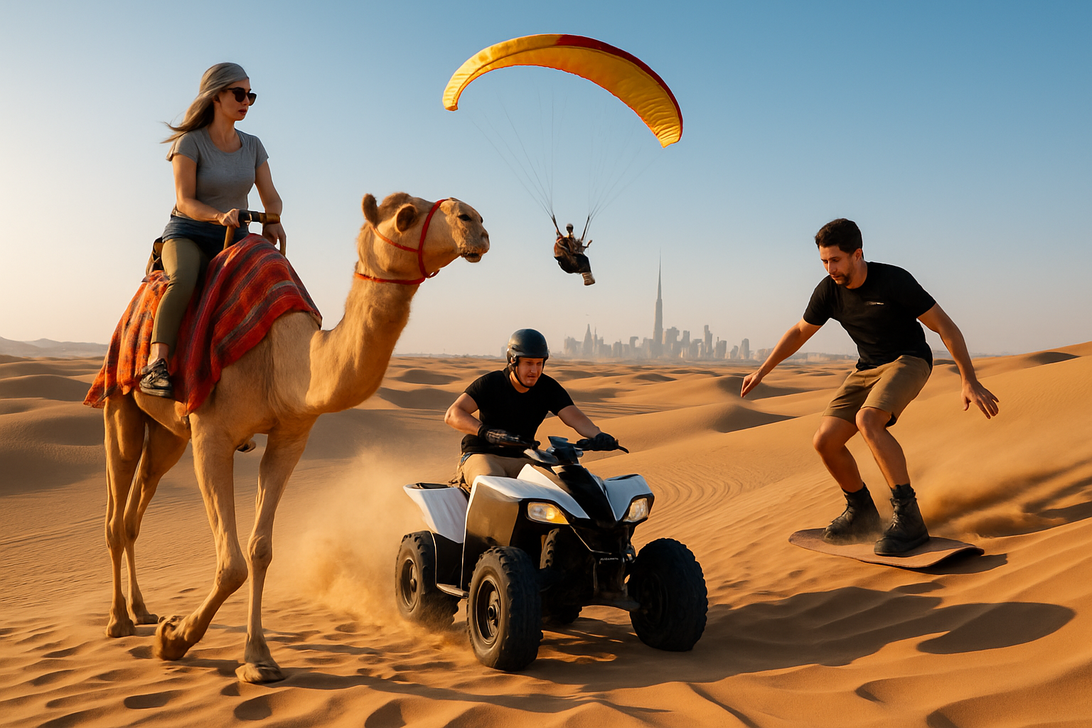 Adventure activities in the Dubai desert